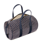 Front side view of Goyard Barrel 40 Sports Bag Navy Blue BARREL040TY12CL12P