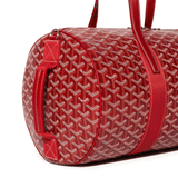Detail view of Goyard Barrel 40 Sports Bag Red BARREL040TY02CL02P