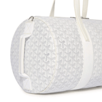 Detail view of Goyard Barrel 40 Sports Bag White BARREL040TY50CL50P