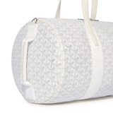 Detail view of Goyard Barrel 40 Sports Bag White BARREL040TY50CL50P