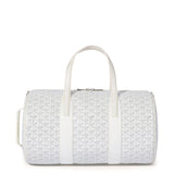 Front view of Goyard Barrel 40 Sports Bag White BARREL040TY50CL50P