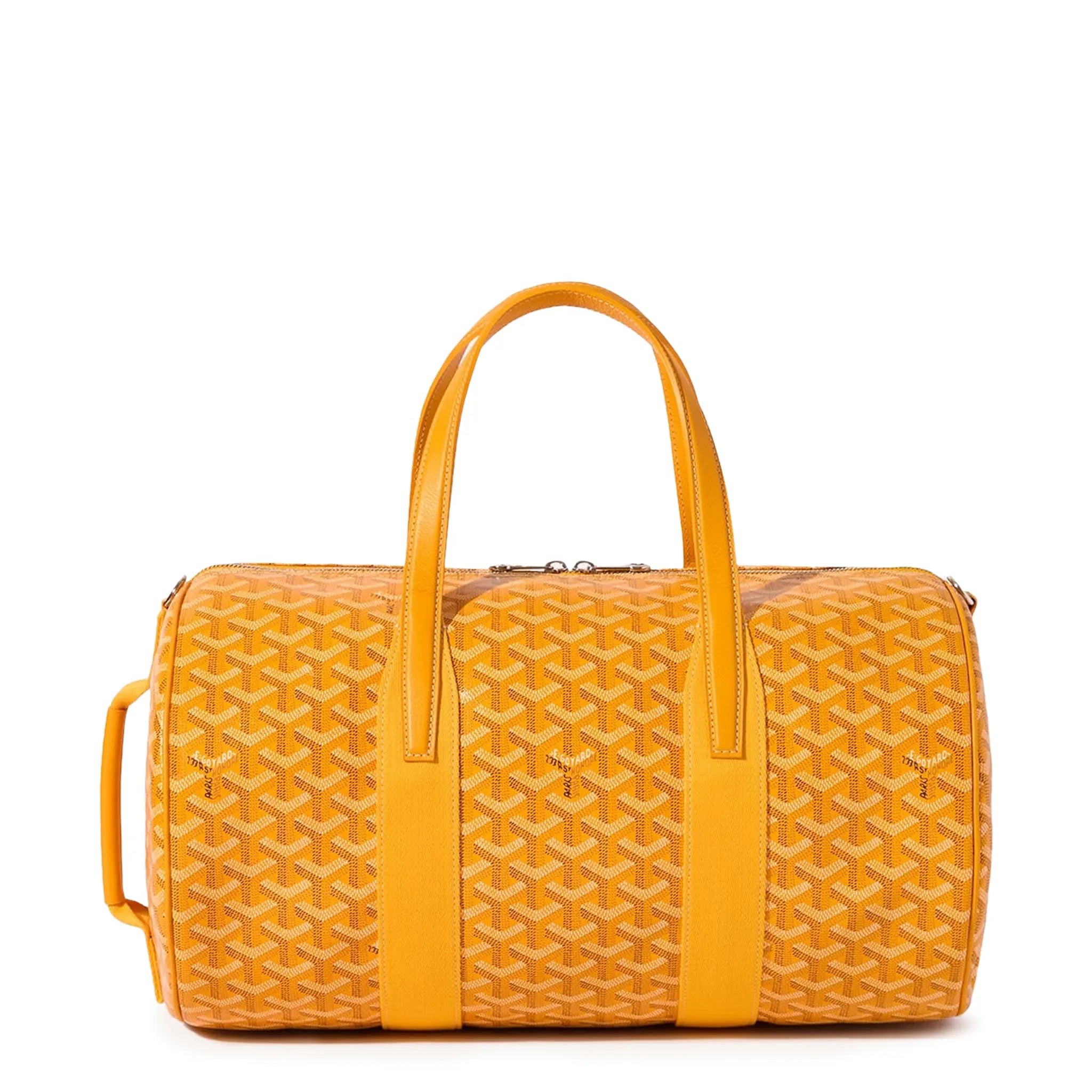 Front view of Goyard Barrel 40 Sports Bag Yellow BARREL040TY08CL08P