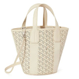 Front view of Goyard Belharra Sand PM Tote Bag BELHARPMLTY15CL15P