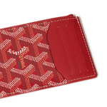 Detail view of Goyard Bourbon Zipped Red Card Holder BOURBOPMLTY01CL03P