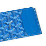 Detail view of Goyard Bourbon Zipped Sky Blue Card Holder BOURBOPMLTY10CL10P