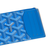 Detail view of Goyard Bourbon Zipped Sky Blue Card Holder BOURBOPMLTY10CL10P