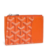 Goyard Bournbon Zipped Orange Card Holder