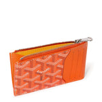 Goyard Bournbon Zipped Orange Card Holder