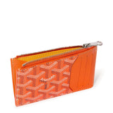 Goyard Bournbon Zipped Orange Card Holder