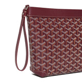 Side view of Goyard Conti Burgundy Pouch CONTIPPMLTY33CL33P