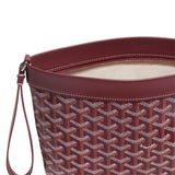 Top Zip view of Goyard Conti Burgundy Pouch CONTIPPMLTY33CL33P
