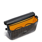 Top of Goyard Goyardine Belvedere II Black MM Messenger Bag BELVE3MMLTY01CG01P