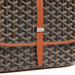Detail view of Goyard Goyardine Belvedere II Black Tan MM Messenger Bag BELVE3MMLTY01CG03P