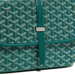 Detail view of Goyard Goyardine Belvedere II Green MM Messenger Bag BELVE3MMLTY09CG09P