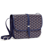 Goyard Goyardine Belvedere II Navy Blue MM Messenger Bag