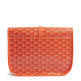 Back view Goyard Goyardine Belvedere II Orange MM Messenger Bag