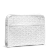 Front view of Goyard Jouvence MM White Washbag JOUVENMMLTY50CL50P