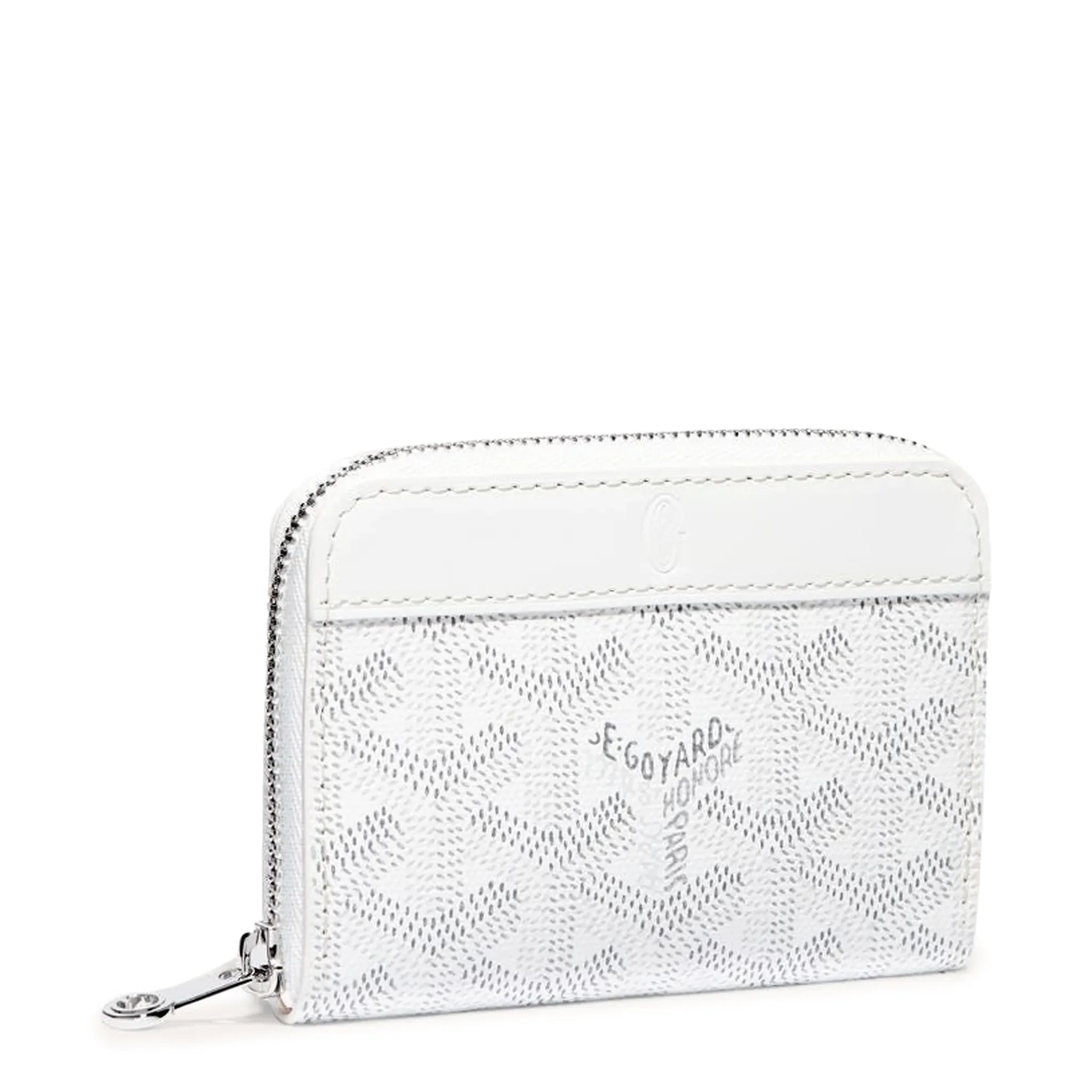 Front view of Goyard Matignon White Mini Wallet MATIGNMINTY50CL50P