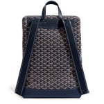 Back view of Goyard Navy Blue Cisalpin Backpack