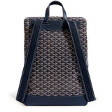Back view of Goyard Navy Blue Cisalpin Backpack
