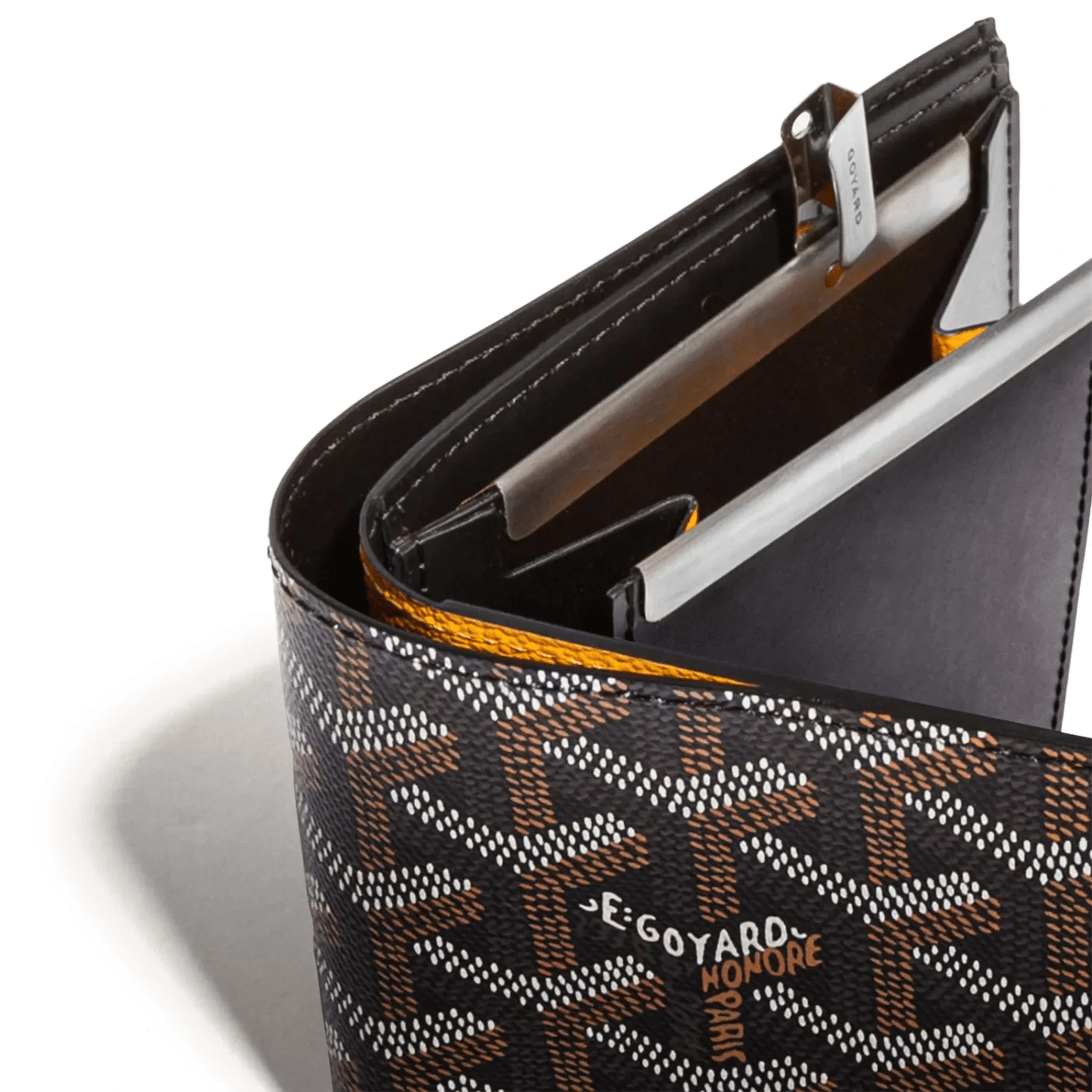Detail view of Goyard Saint-Florentin Black Wallet STFLO2PMLTY01CL01P