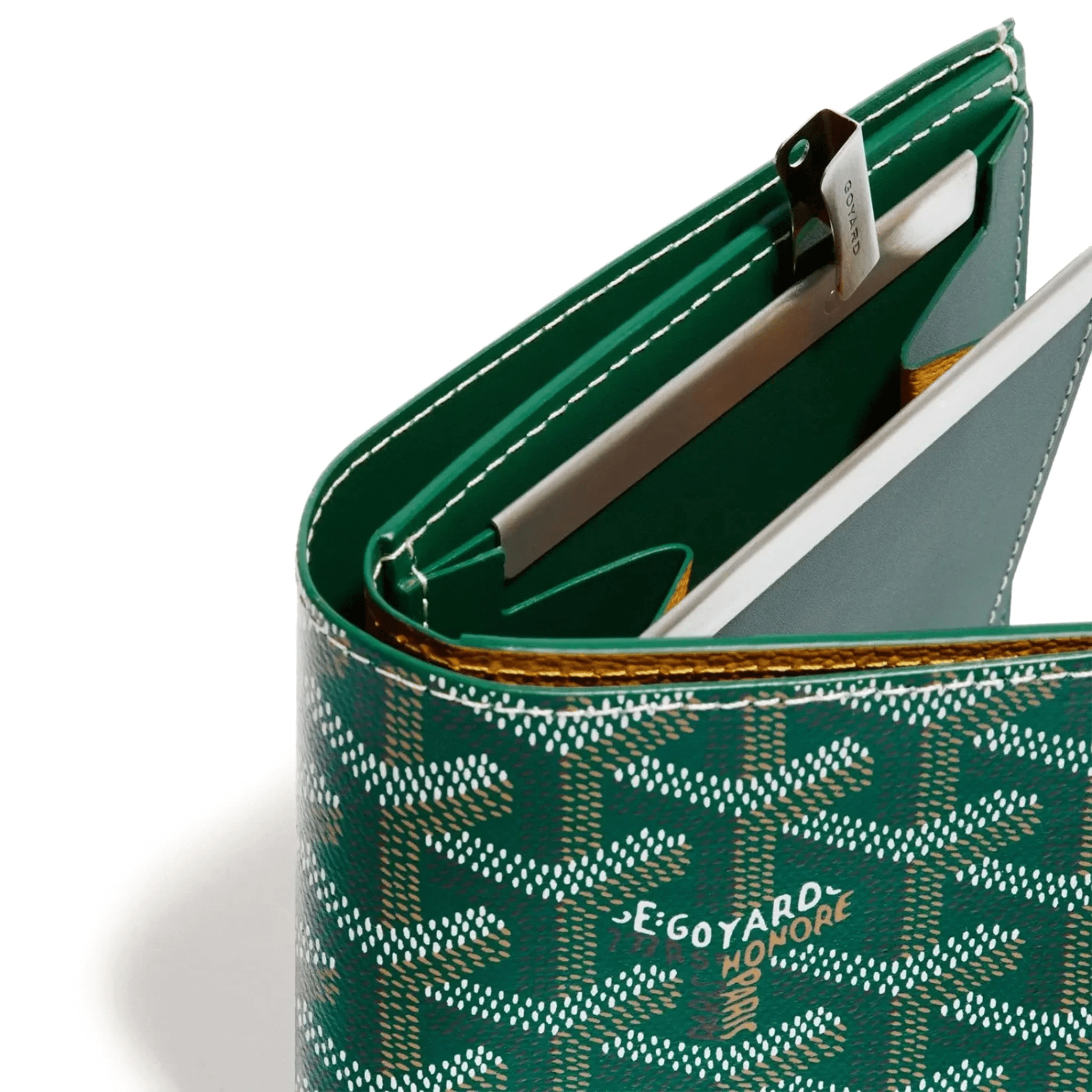 Detail view of Goyard Saint-Florentin Green Wallet STFLO2PMLTY09CL09P