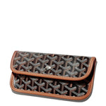 Side Bag view of Goyard Saint Louis PM Tote Bag Black Tan STLOUIPMLTY01CL03P