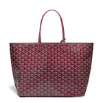 Front view of Goyard Saint Louis PM Tote Bag Burgundy STLOUIPMLTY33CL33P