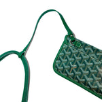 Detail view of Goyard Saint Louis PM Tote Bag Green STLOUIPMLTY09CL09P