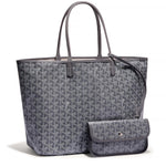 Front view of Goyard Saint Louis PM Tote Bag Grey STLOUIPMLTY51CL51P