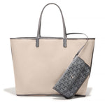 Inside Out view of Goyard Saint Louis PM Tote Bag Grey STLOUIPMLTY51CL51P