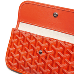 Detail view of Goyard Saint Louis PM Tote Bag Orange STLOUIPMLTY07CL07P