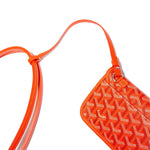 Detail view of Goyard Saint Louis PM Tote Bag Orange STLOUIPMLTY07CL07P