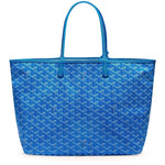 Front view of Goyard Saint Louis PM Tote Bag Sky Blue STLOUIPMLTY10CL10P