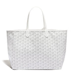 Front view of Goyard Saint Louis PM Tote Bag White STLOUIPMLTY50CL50P