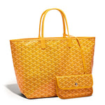 Pair view of Goyard Saint Louis PM Tote Bag Yellow STLOUIPMLTY08CL08P