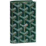 Front view of Goyard Saint-Pierre Card Wallet Green STPIE2PMLTY09CL09P