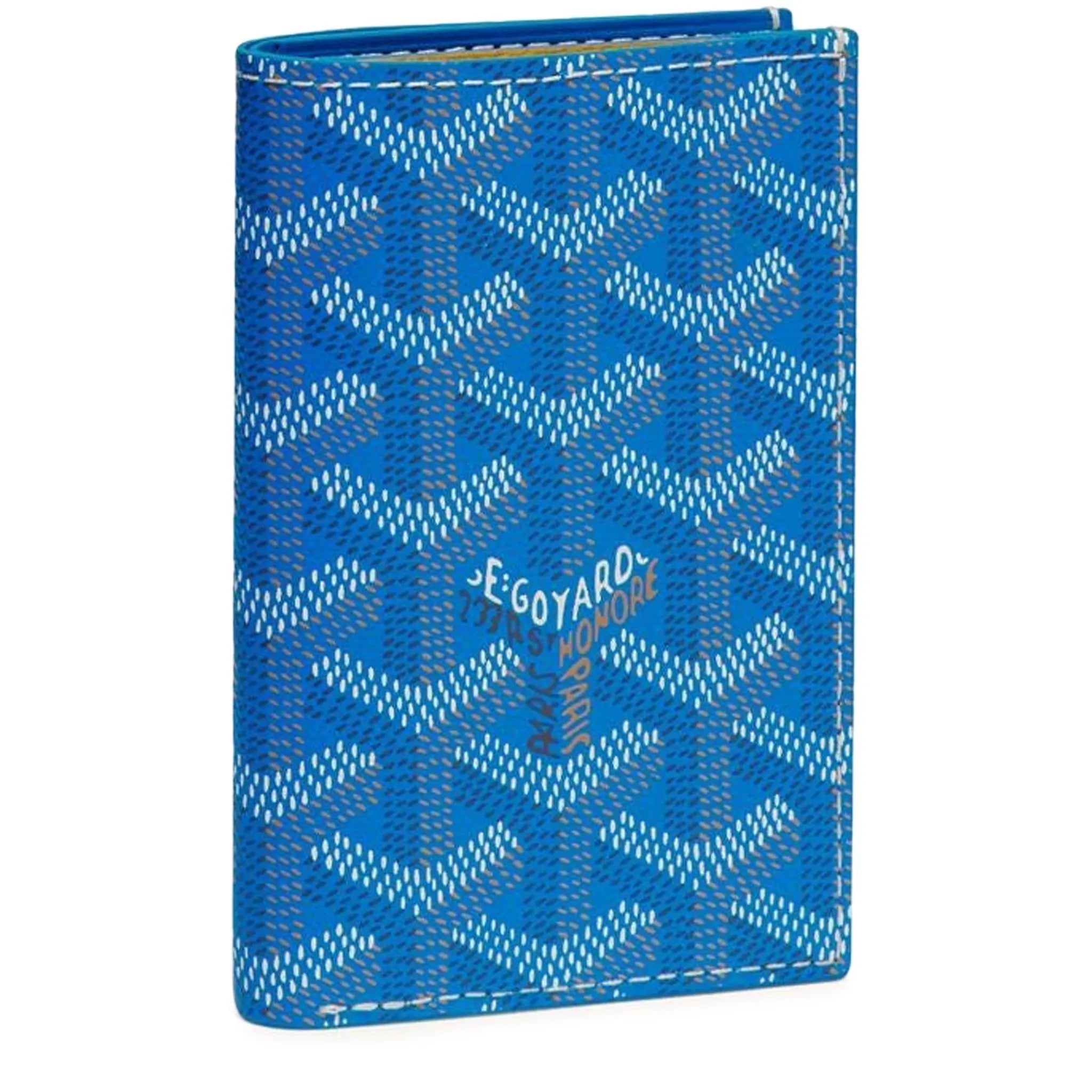 Front view of Goyard Saint-Pierre Card Wallet Sky Blue STPIE2PMLTY10CL10P
