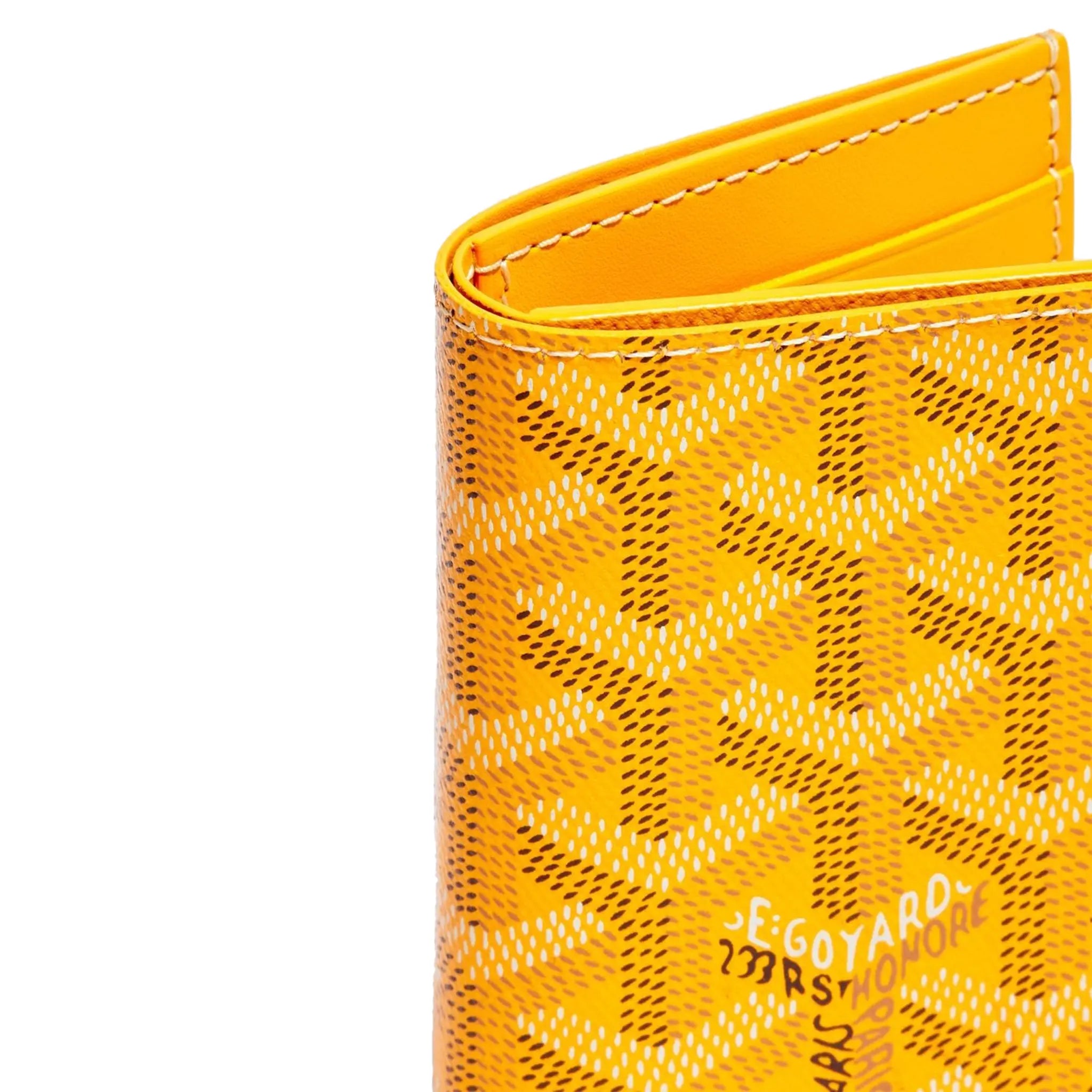 Detail view of Goyard Saint-Pierre Card Wallet Yellow STPIE2PMLTY08CL08P