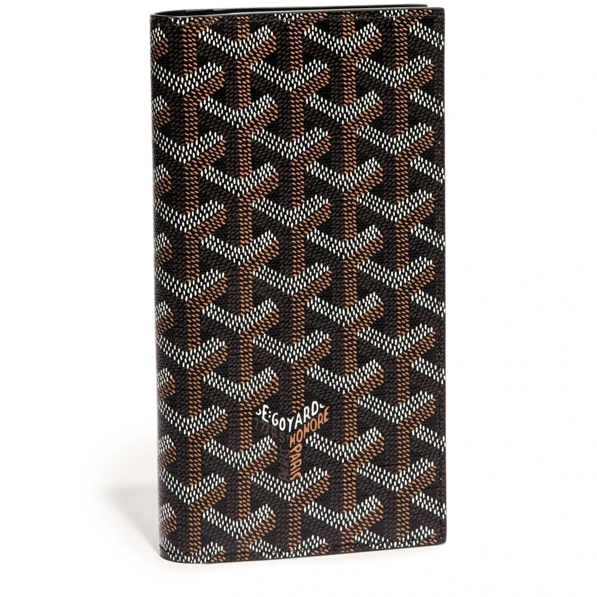 Front view of Goyard Saint-Roch Wallet Black STROC2PMLTY01CL01X