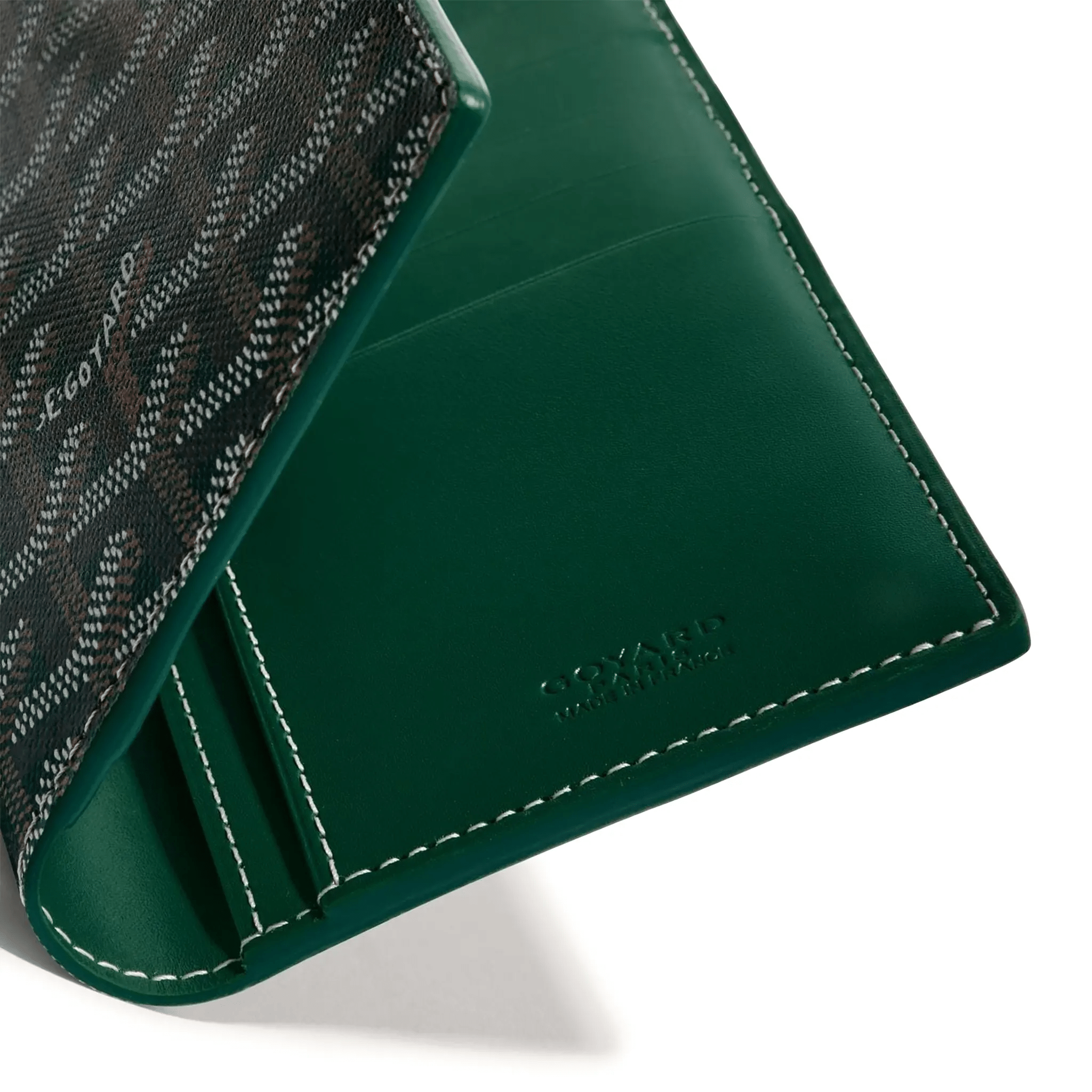 Detail view of Goyard Saint-Roch Wallet Green STROC2PMLTY09CL09X