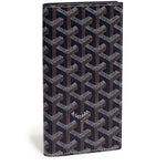 Front view of Goyard Saint-Roch Wallet Navy Blue STROC2PMLTY12CL12X