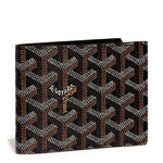 Front view of Goyard Victoire Black Wallet VICTO8PMLTY01CL01X