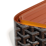 Detail view of Goyard Victoire Black/Tan Wallet VICTO8PMLTY01CL03X