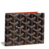 Front view of Goyard Victoire Black/Tan Wallet VICTO8PMLTY01CL03X
