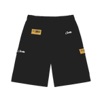 Corteiz Alcatraz Cargo Shorts Black