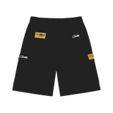 Corteiz Alcatraz Cargo Shorts Black