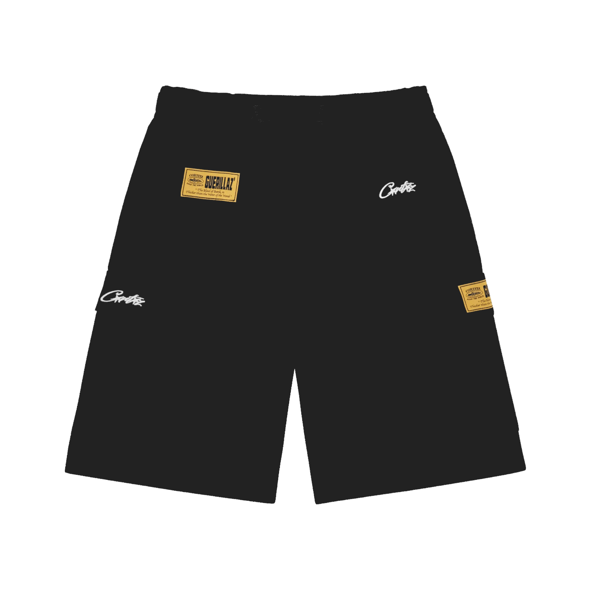 Corteiz Alcatraz Cargo Shorts Black