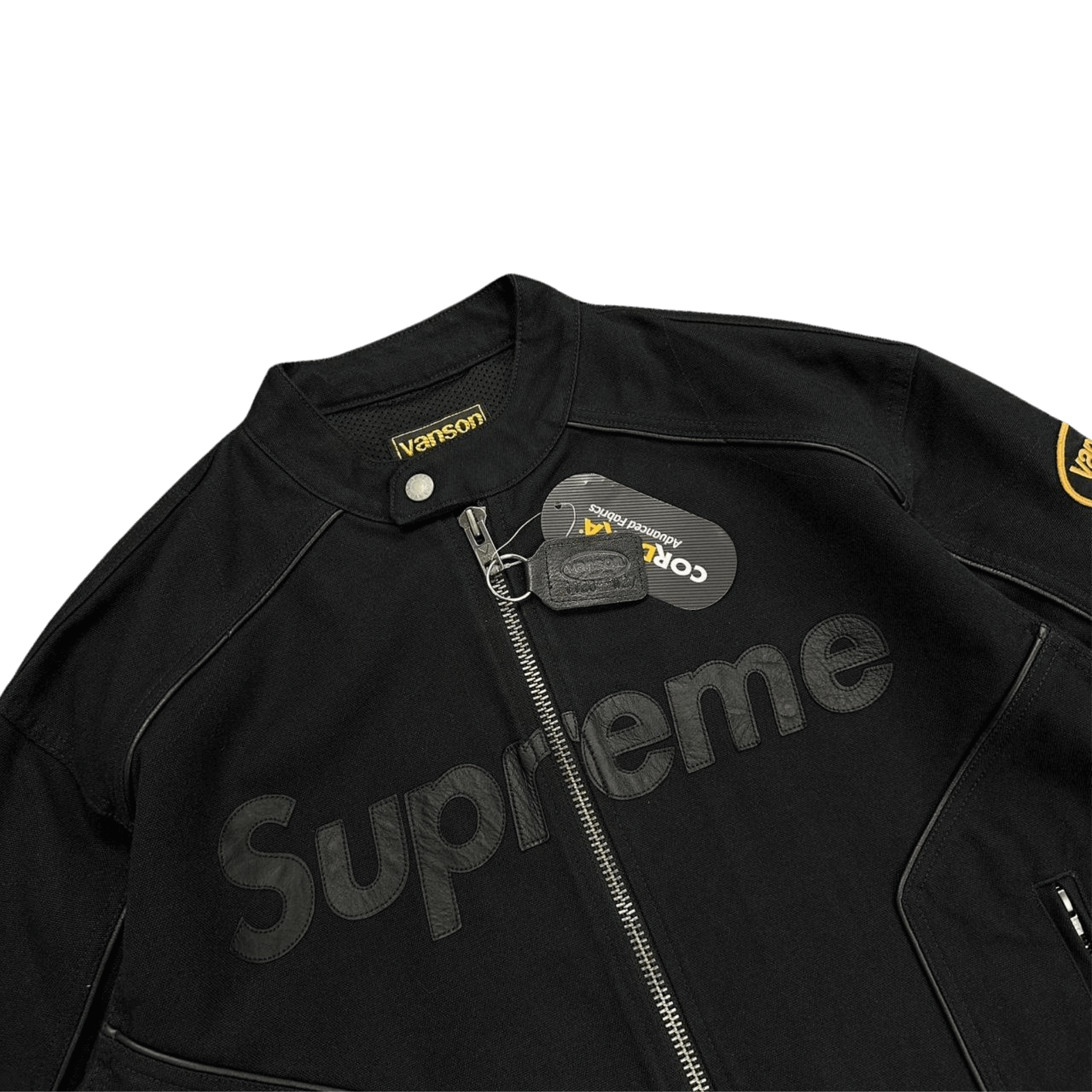 Supreme Vanson Leathers Cordura Cotton Jacket Black
