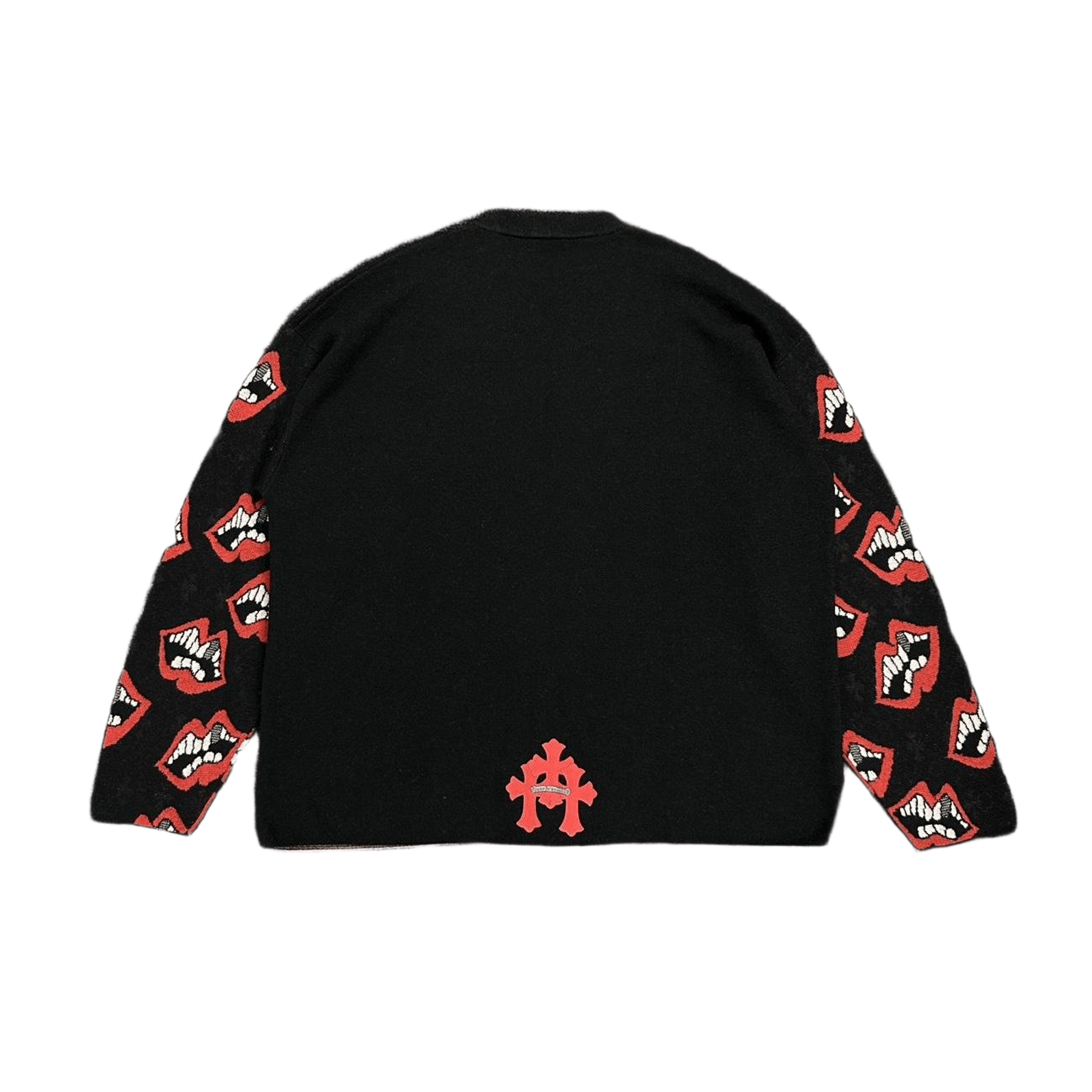 Chrome Hearts Matty Boy Lips Logo Cashmere Jumper Black Red - Morely TrendsChrome Hearts Type here:)